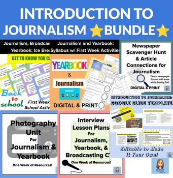Preview of INTRODUCTION TO JOURNALISM ⭐BUNDLE⭐ 20% OFF! Updated for 2023-2024 School Year!