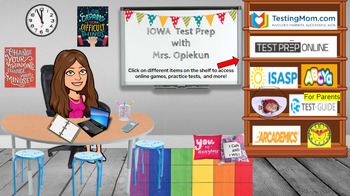 Preview of IOWA Test Review Resources with Mrs. Opiekun