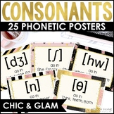 25 IPA Consonants Posters - Chic & Glam Music Classroom Decor
