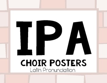 Preview of IPA Posters | Latin/Spanish Vowels