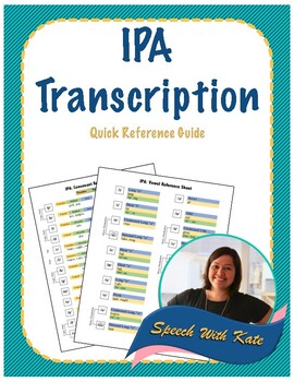 Preview of IPA Transcription Quick Reference Guide
