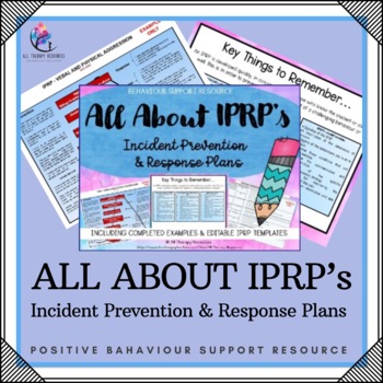 Preview of IPRP - Incident Prevention and Response Plans - Behaviour Editable Examples