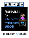 IPad Interactive Whiteboard App PRINTABLES for Upper Grade