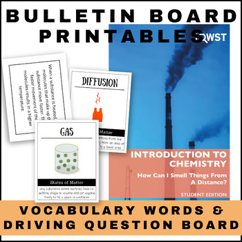 Preview of IQWST Sci 6 IC1 Word Wall + Driving Question Board