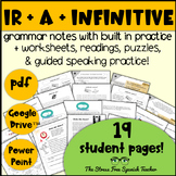Spanish IR + A + Infinitive practice PACKET of activities