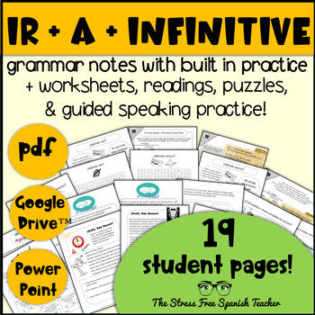 Spanish ir a infinitive worksheet