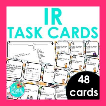 Preview of IR Task Cards | Spanish Review Activity