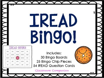 Preview of IREAD 3 Bingo!  Indiana Test Prep Game! Donut Theme!