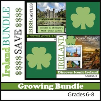 Preview of IRELAND Bundle St. Patrick's Day, ELA, Social Studies