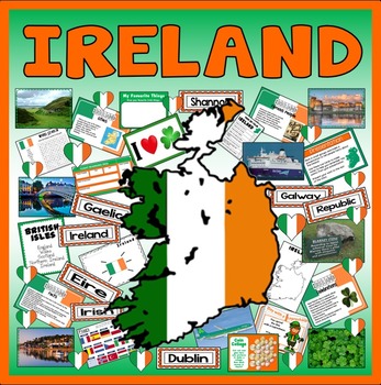 Preview of IRELAND  - GEOGRAPHY COUNTRY EIRE REPUBLIC EUROPE KEY STAGE 1-2