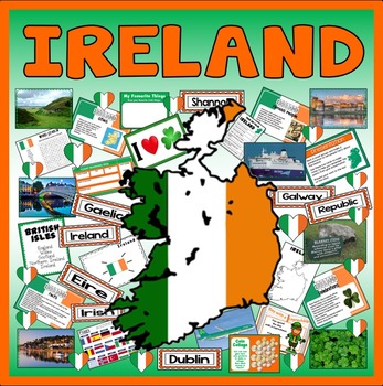 IRELAND - GEOGRAPHY COUNTRY EIRE REPUBLIC EUROPE KEY STAGE 1-2 | TPT