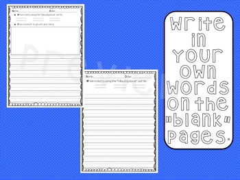 Sight Word Writing Papers ~Aligned with IRLA's 2B Tricky Power Words ...