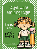 Sight Word Writing Papers ~Aligned with IRLA's 2G Power Wo
