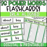 IRLA 2G Power Words Flashcards - Printable and Digital