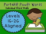 IRLA ALIGNED 1G - 2G Portable Power Words - Individual Word Walls