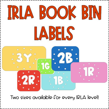 Preview of IRLA Classroom Library Labels | ARC Book Bin Labels | All Levels
