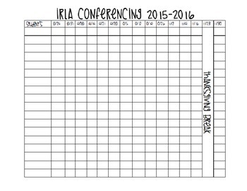 Preview of Conference Tracking Form