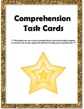 Preview of 11th-12th Grade Comprehension Task Cards Correlated to American Reading Comp.