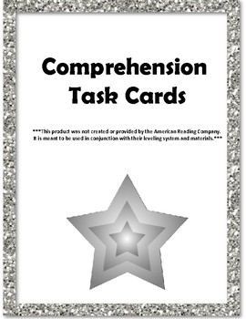 Preview of 9th & 10th Grade Comprehension Task Cards Correlated to American Reading Co IRLA
