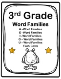 3rd Grade Word Families Flash Cards (Aligned to American R