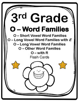 3rd Grade O Word Families Flashccards Aligned To American Reading Co Irla