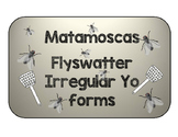 IRREGULAR YO FORMS IN SPANISH. -GO VERBS. MATAMOSCAS. FLYSWATTER.