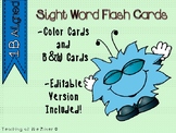 IRLA Aligned "1B" Sight Words Flash Cards - Color and B/W 