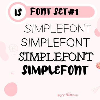 Preview of IS Fonts special Get4 free3 - SET#1