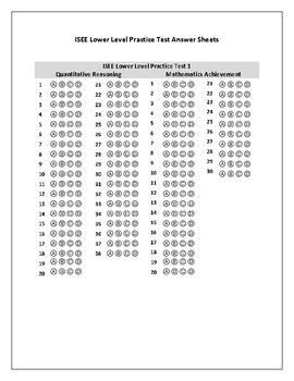 Isee Lower Level Arithmetic Reasoning And Mathematics Achievement Test 1