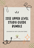 ISEE Upper Level Study Guide Bundle (ANSWER KEY WITH EXPLA