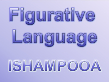 Preview of BUNDLE: ISHAMPOOA Figurative Language PowerPoint and Notetaking page