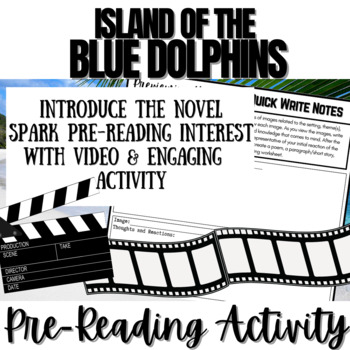 Preview of ISLAND OF THE BLUE DOLPHINS | Novel Study Intro Activity | Video & Reflection