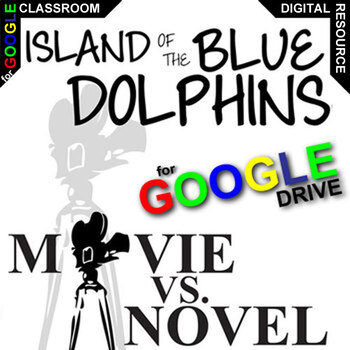 Preview of ISLAND OF THE BLUE DOLPHINS Movie vs Novel Comparison Activity DIGITAL Film