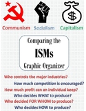 ISMs (Capitalism, Socialism, Communism) Graphic Organizer