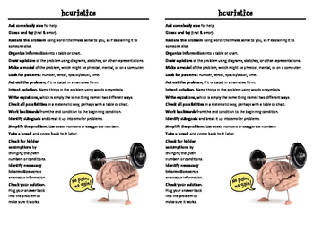 problem solving strategies heuristics