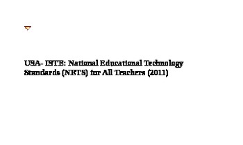 Preview of ISTE Standards on Cards