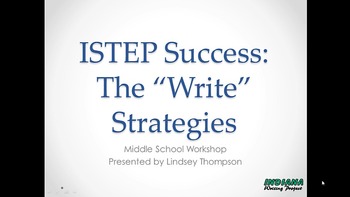 Preview of ISTEP Success:  The "Write" Strategies for Middle School