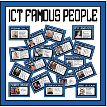Preview of IT ICT FAMOUS PEOPLE POSTERS -  COMPUTERS COMPUTING DISPLAY