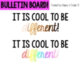 IT IS COOL TO BE DIFFERENT - Bulletin Board Set