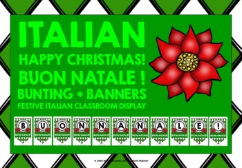 Preview of ITALIAN CHRISTMAS BANNERS FREEBIE