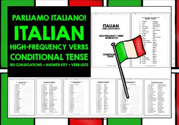 Preview of ITALIAN HIGH-FREQUENCY VERBS CONDITIONAL TENSE CONJUGATION PRACTICE