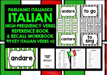 Preview of ITALIAN VERBS CARDS #2