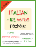ITALIAN "-IRE" Verbs Package (Present Tense - Il presente 