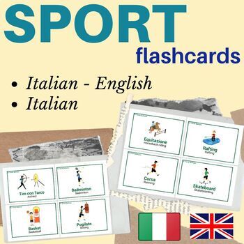 Sports Vocabulary: Flash card and Word Search Activity