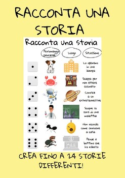 Preview of ITALIAN Speaking Activity/ ITALIAN Writing Activity / Roll a Story