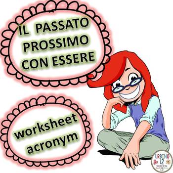 Preview of ITALIAN Worksheet:Il  Passato Prossimo  con Essere