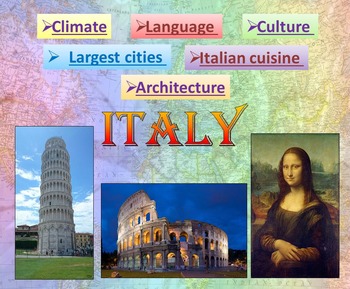 Preview of Italy | PowerPoint Presentation | Quiz distance learning (country study)
