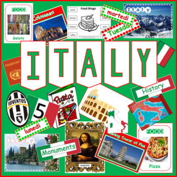 Preview of ITALY AND ITALIAN LANGUAGE- MULTICULTURAL DIVERSITY RESOURCES DISPLAY GEOGRAPHY