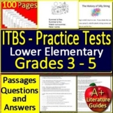 ITBS Test Prep Reading Tests (Self-grading) - Grades 3 - 5