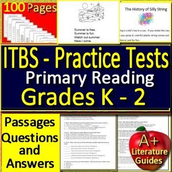 Preview of ITBS Test Prep Primary Reading Practice Tests - Grades K - 2 Iowa Basic Skills